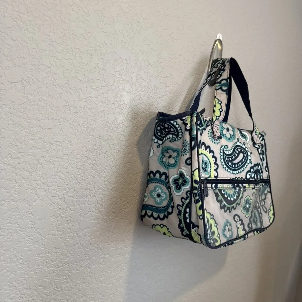 Thirty-One True Beauty Bag Paisley Day Retired Cosmetic Travel Handles Make Up